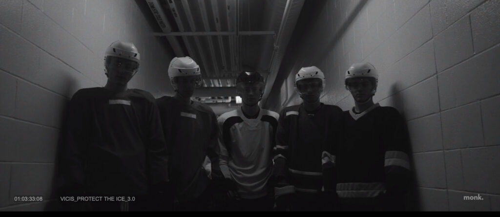 Still from Vicis Protect the Ice hockey brand film